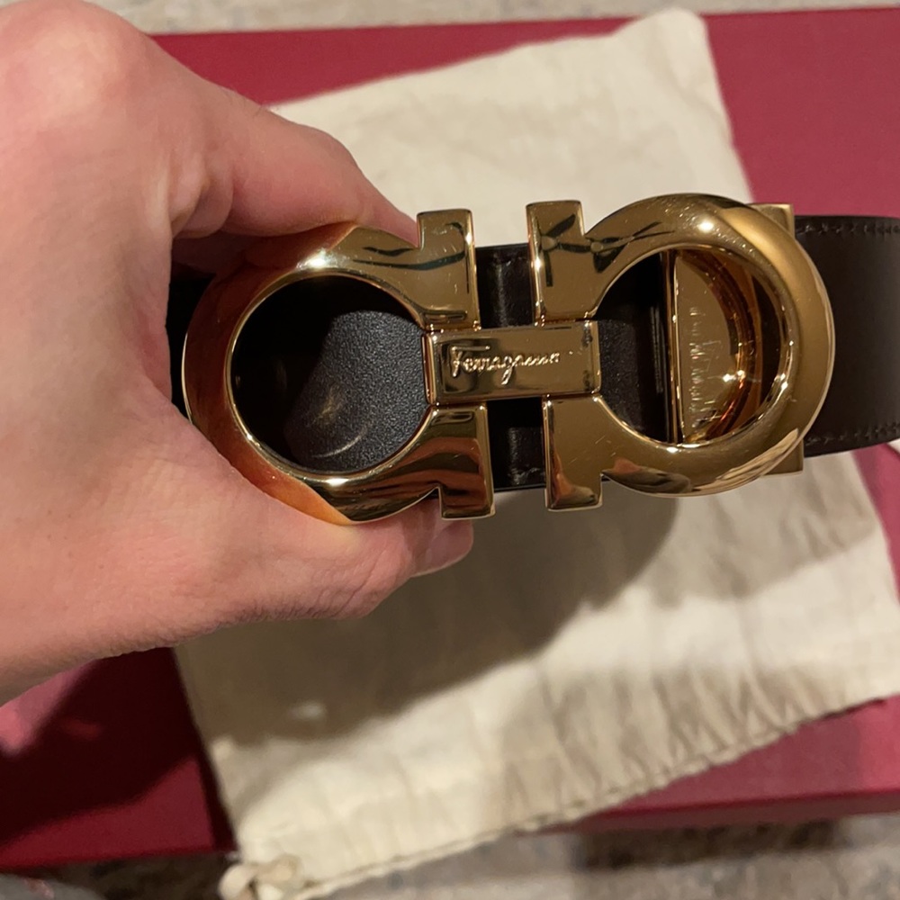Salvatore Ferragamo Reversible leather belt